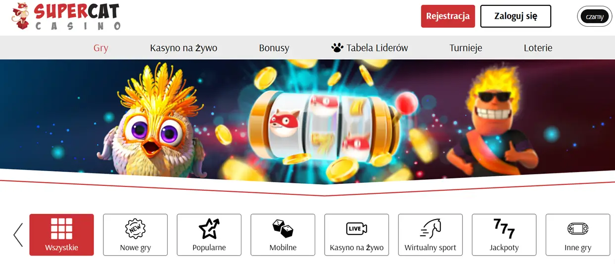 Strona glowna SuperCat Casino