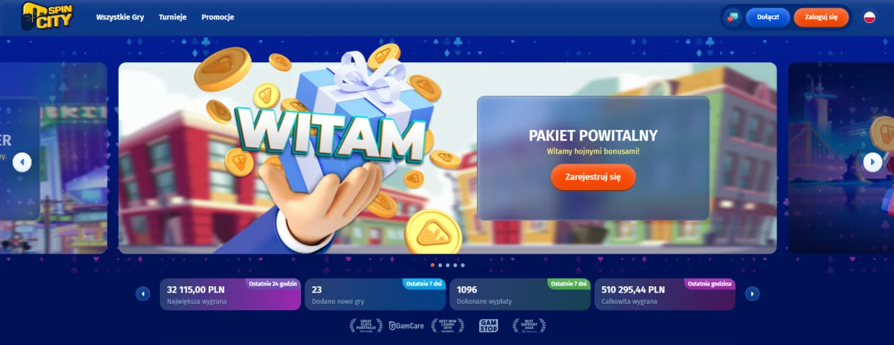strona główna Spin City Casino